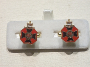 Kings Royal Rifle Corps enamelled cufflinks - Click Image to Close